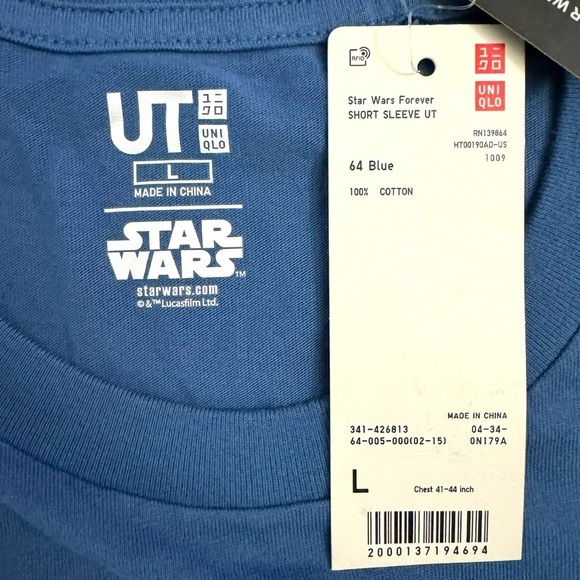 Star Wars Uniqlo Stash Retro Graffiti Pop Art C3PO R2D2 Droids Graphic T-shirt L - Picture 4 of 16
